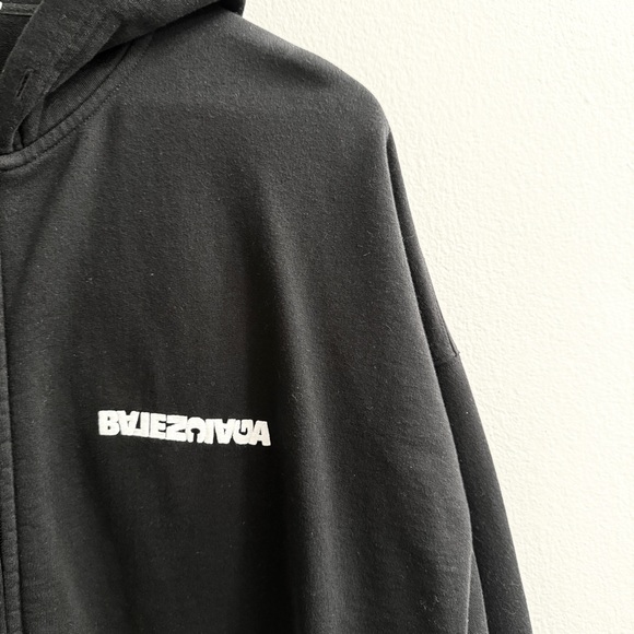 Balenciaga Fleece Crew Neck Sweatshirt Hoodie - Picture 2 of 7